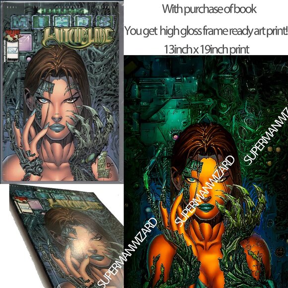 Darkminds Witchblade Comic w free art print - Picture 1 of 1